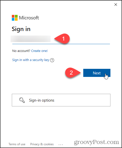 Masukkan email Microsoft untuk Program Windows Insider