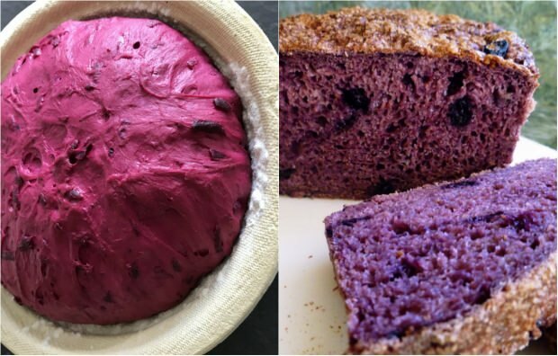 cara membuat roti ungu