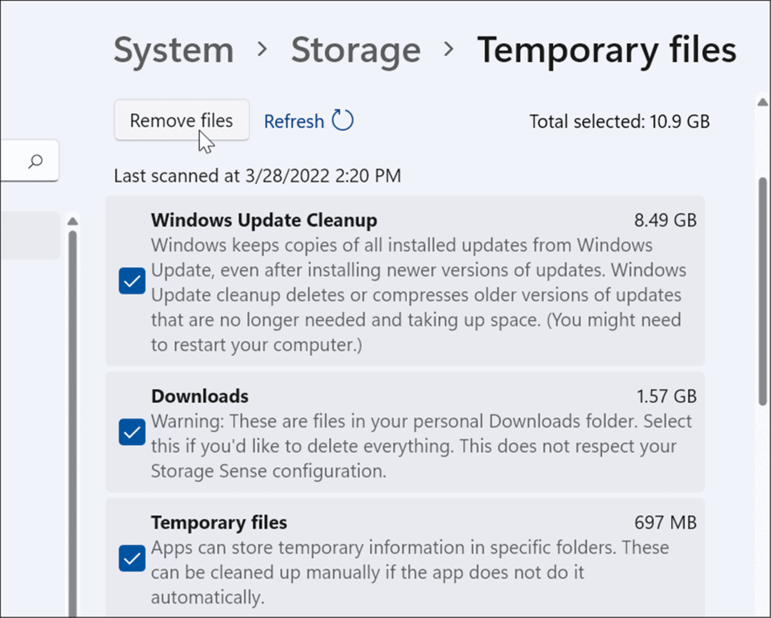 membersihkan file pembersihan Windows