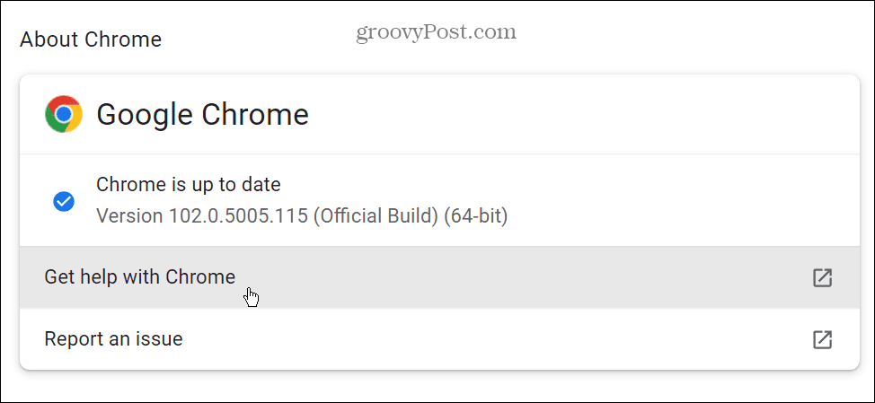 perbarui Chrome