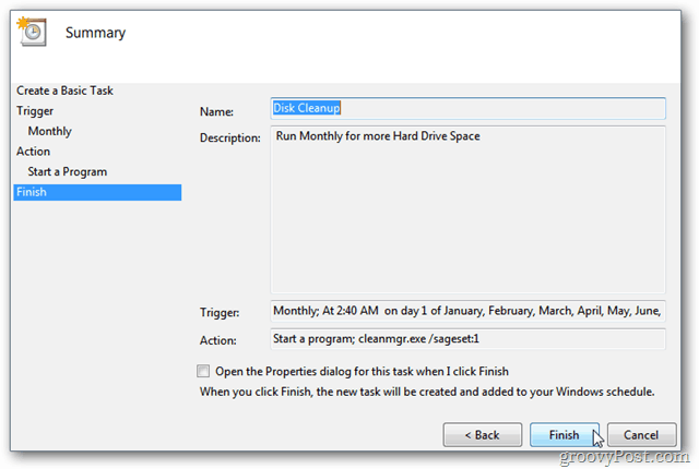 Buat Windows Run Disk Cleanup secara Otomatis dengan Penjadwal Tugas