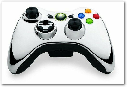 Pengontrol krom Xbox 360 chrome
