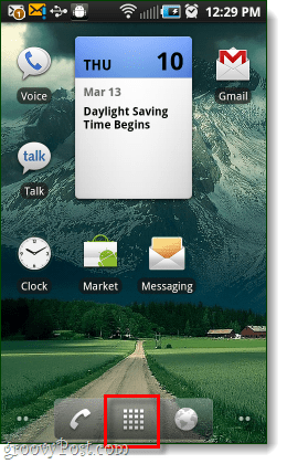 tombol aplikasi layar awal Android
