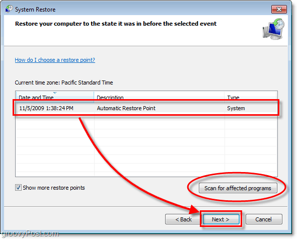 Perbaiki Windows 7 Dengan System Restore Point [Cara-Untuk]
