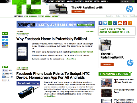 tag facebook di techcrunch