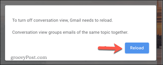 Muat ulang kotak masuk Gmail