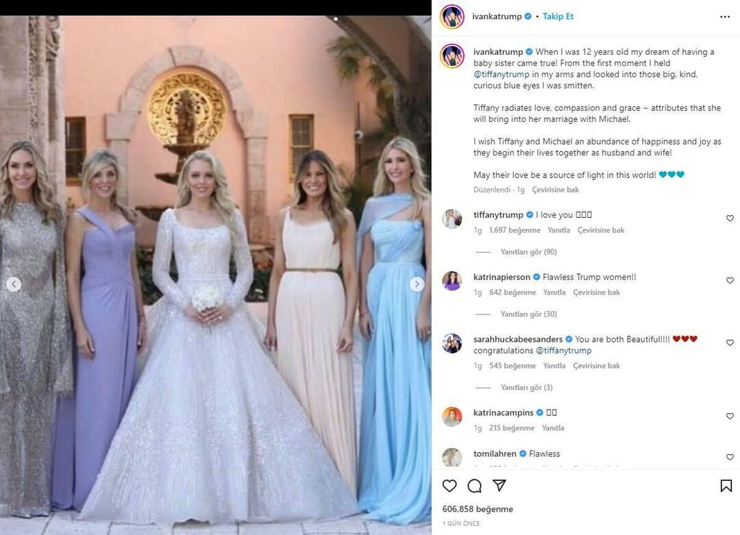 Foto keluarga penting Ivanka Trump! Dia memotong nama dan membagikannya