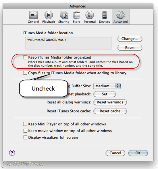 iTunes Sync ke SugarSync