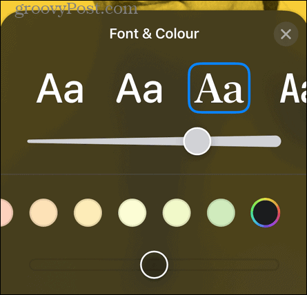 font nama poster kontak ios