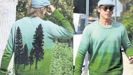 Sweter yang dirancang oleh aktris pemenang Oscar, Brad Pitt, sangat glamor!