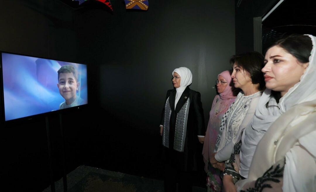Ibu Negara Erdoğan berbagi pameran 'Gaza: Melawan Kemanusiaan'!