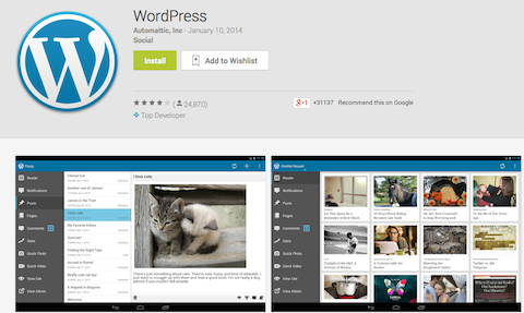 aplikasi wordpress