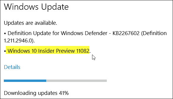 Pratinjau Insider Windows 10 Build 11082 (Redstone) Tersedia Sekarang