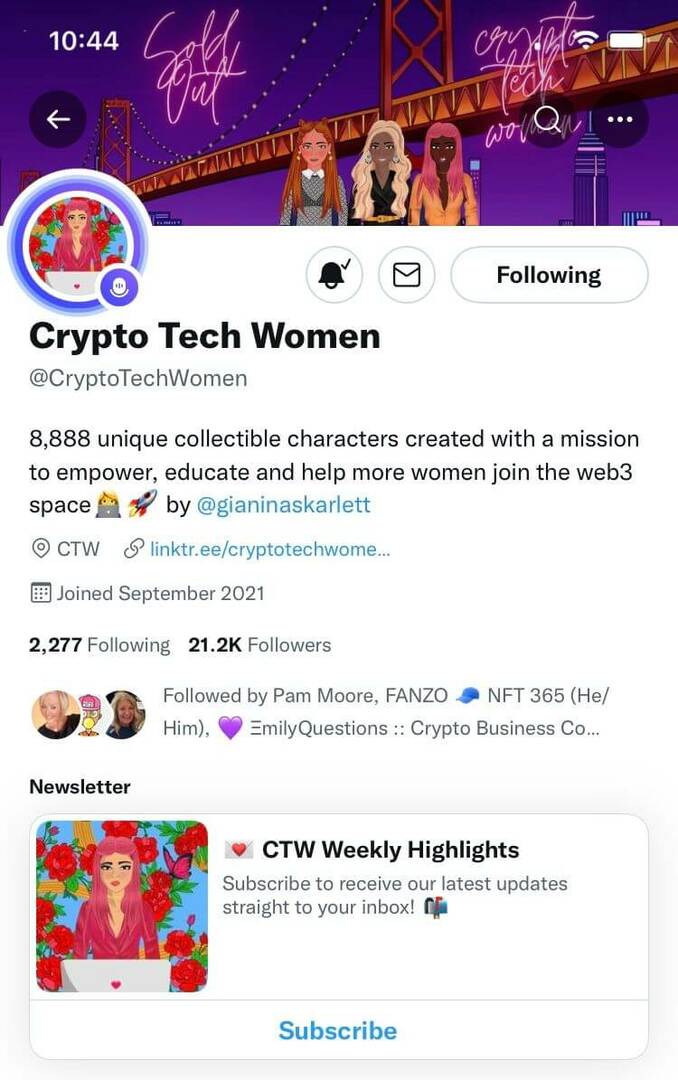 tips-untuk-membangun-nft-community-before-project-launch-twitter-crypto-tech-women-example-1