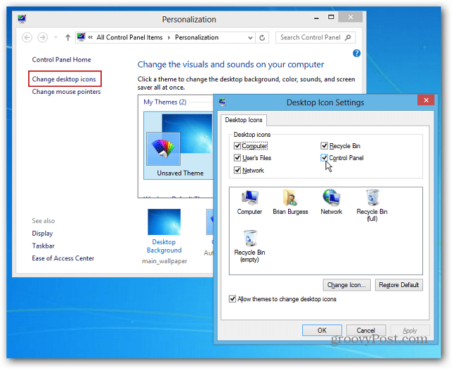 Cara Menyematkan Ikon Panel Kontrol ke Bilah Tugas Windows 8