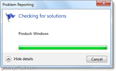 windows 7 secara otomatis akan terhubung dan mencari masalah