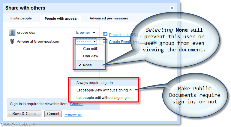 cara menyesuaikan siapa yang dapat mengedit google docs Anda dan meminta mereka untuk masuk