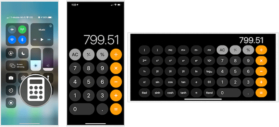 kalkulator iPhone