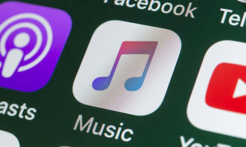 Musik Apple ditampilkan