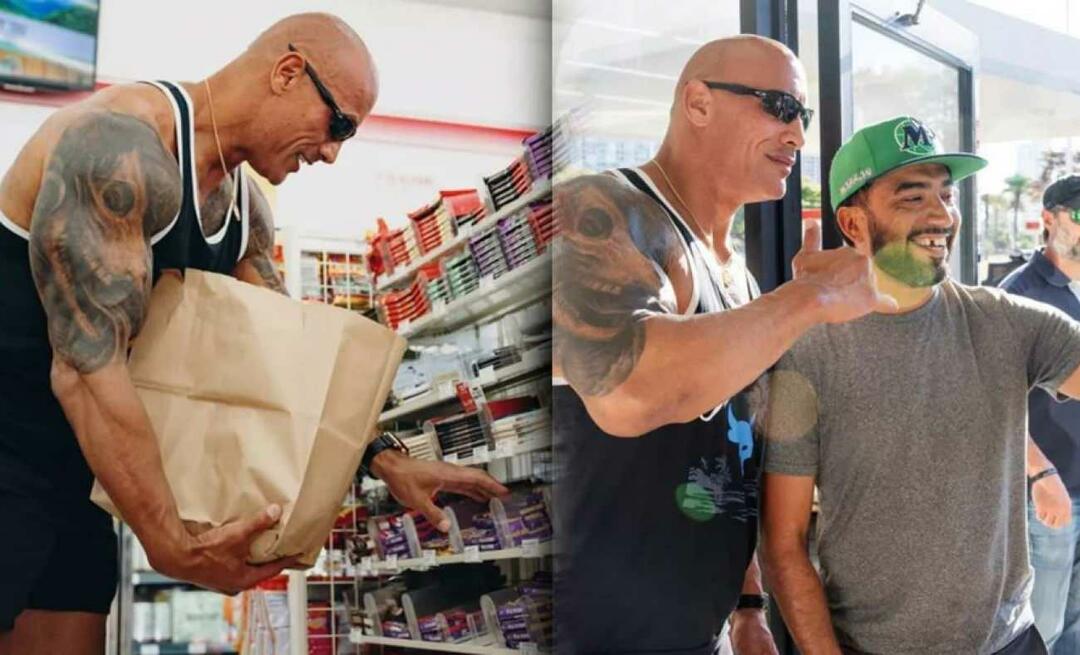 Dia memasuki toko tempat dia mencuri bertahun-tahun yang lalu, sekarang sebagai bintang! Dwayne Johnson di toko kelontong...