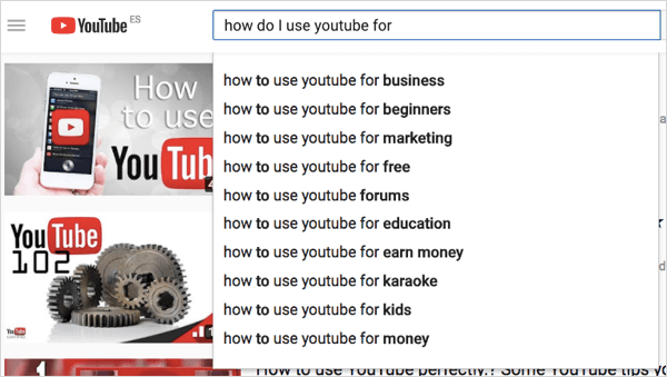 istilah pencarian youtube