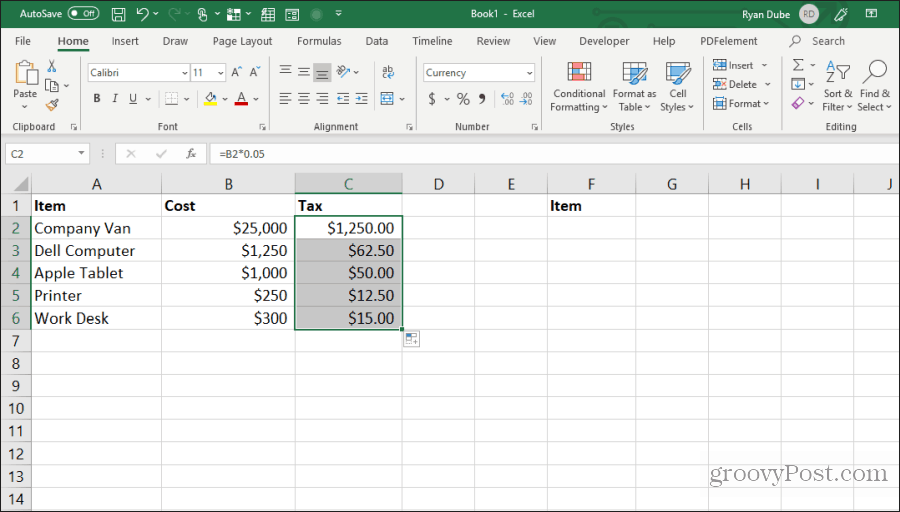 mengisi sel di excel