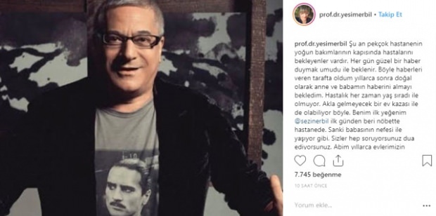 Ada berita dari Mehmet Ali Erbil, yang telah dirawat intensif selama 2 bulan!