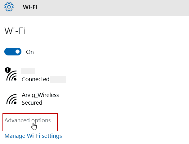 Pengaturan Lanjutan WiFi
