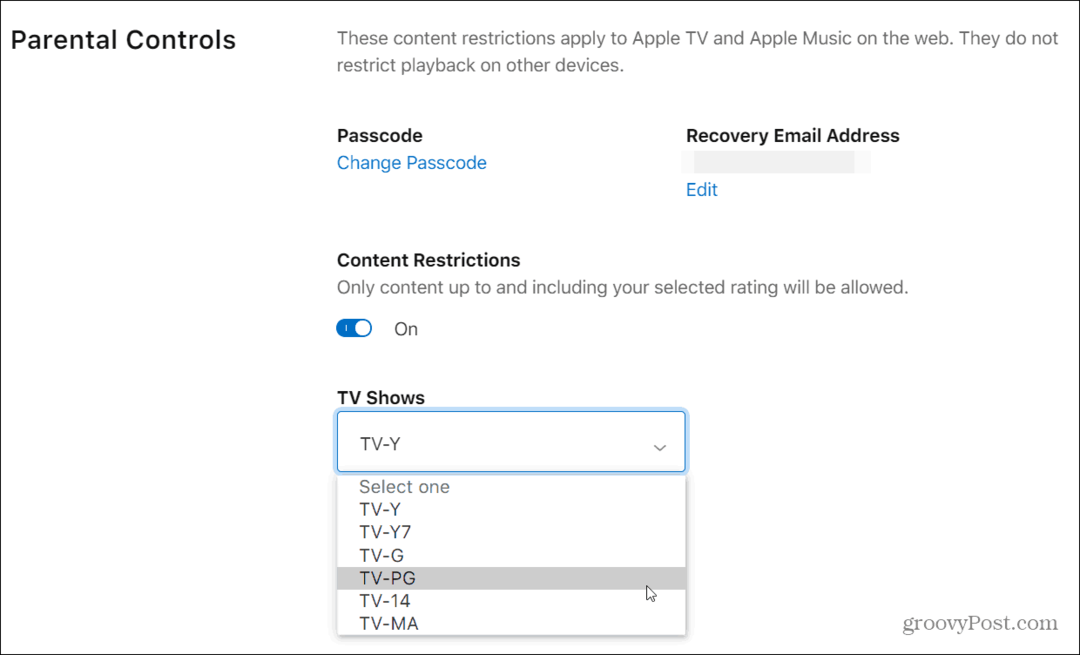 Cara Menggunakan Kontrol Orang Tua di Apple TV Plus