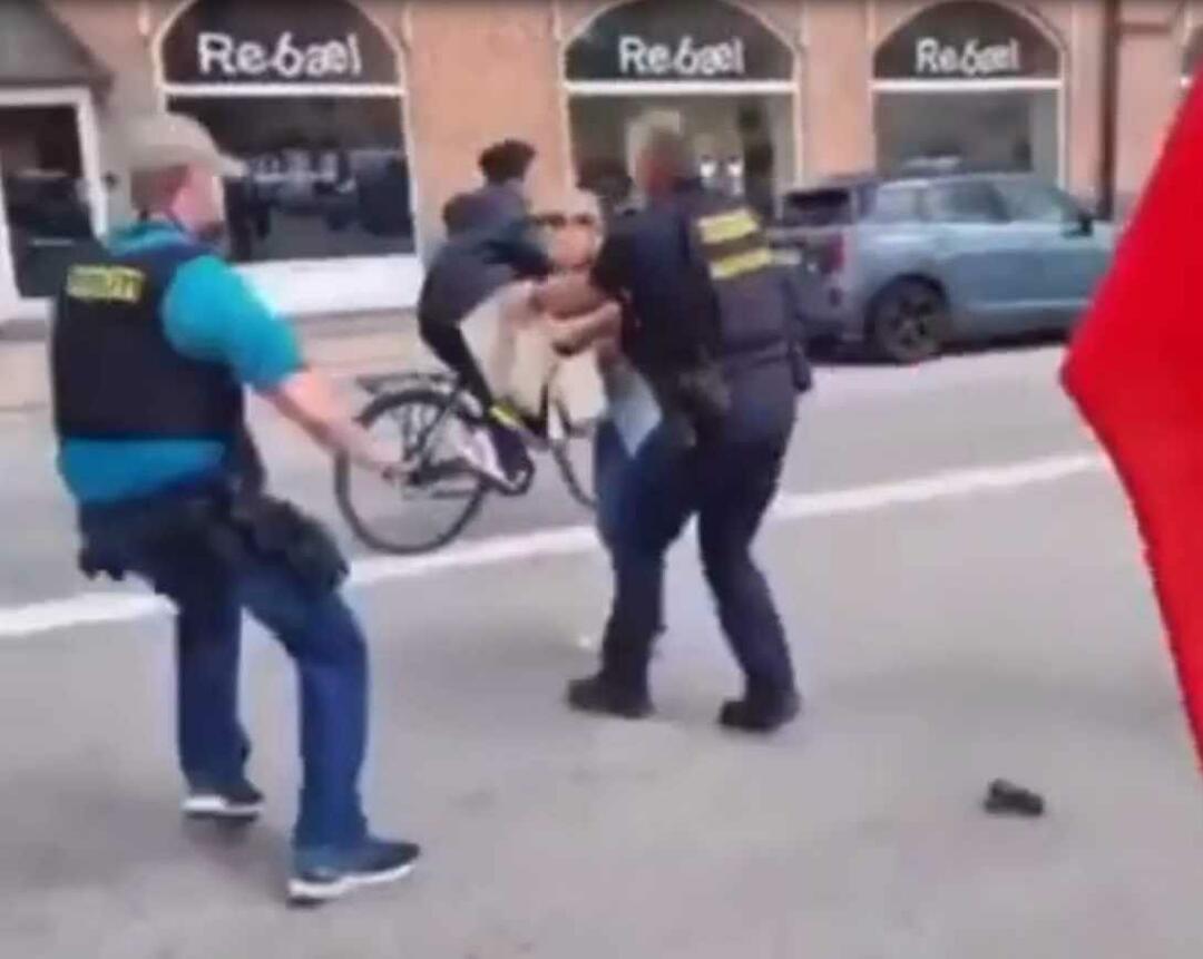 Polisi Denmark menyerang seorang wanita yang ingin mencegah pembakaran Alquran