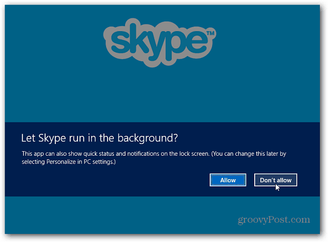 Skype di Latar Belakang
