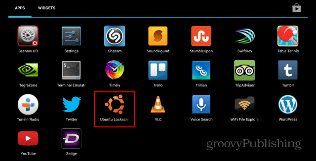 Ikon Lockscreen Ubuntu