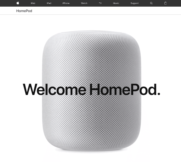Apple meluncurkan speaker HomePod baru, yang dikontrol melalui interaksi suara alami dengan Siri.