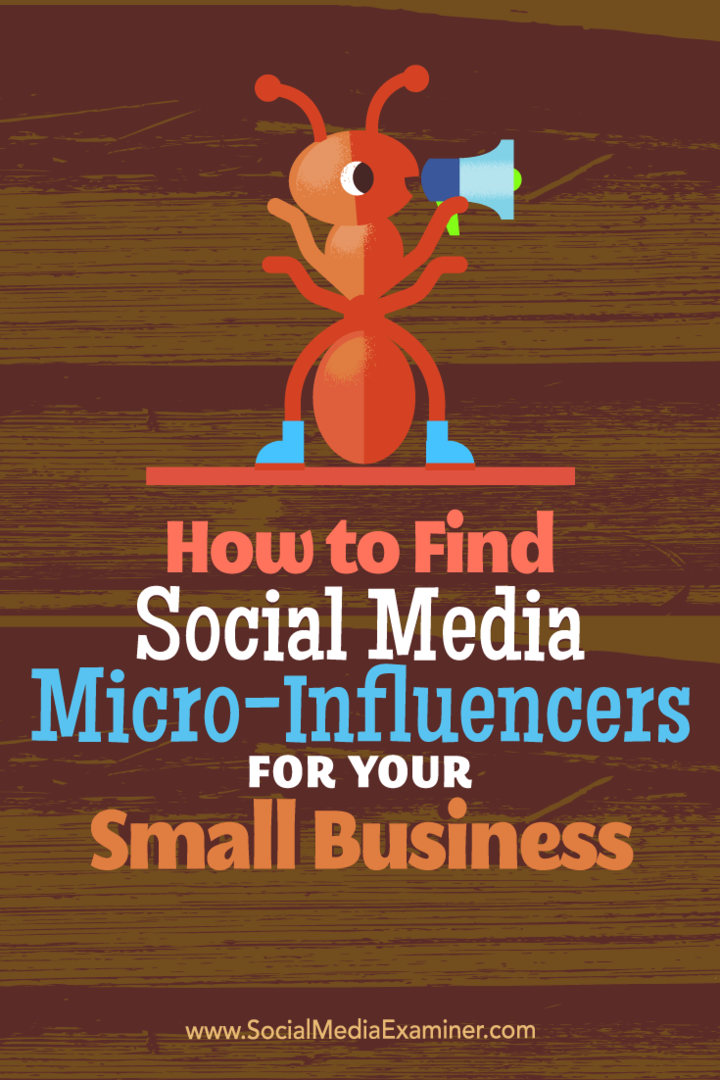 Cara Menemukan Mikro-influencer Media Sosial untuk Bisnis Kecil Anda oleh Shane Barker di Penguji Media Sosial.