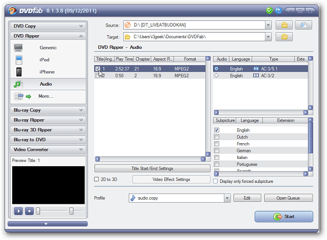 Cara Membuat DVD Konser Menjadi Format MP3