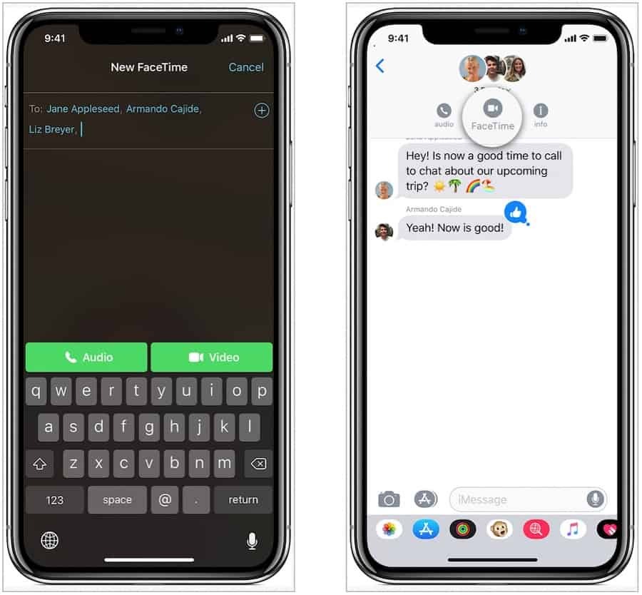 Group FaceTime di iOS
