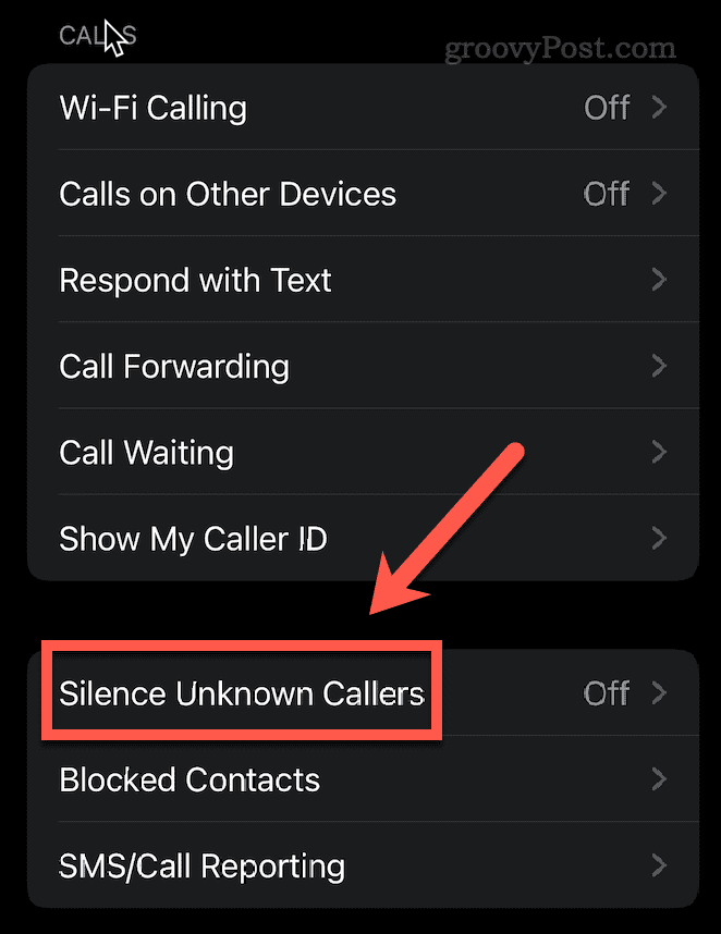 senyapkan penelepon tidak dikenal iphone