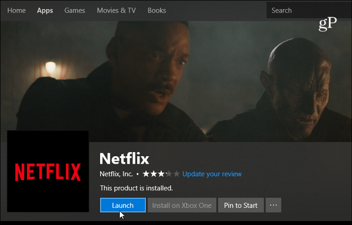 Aplikasi Netflix Windows 10