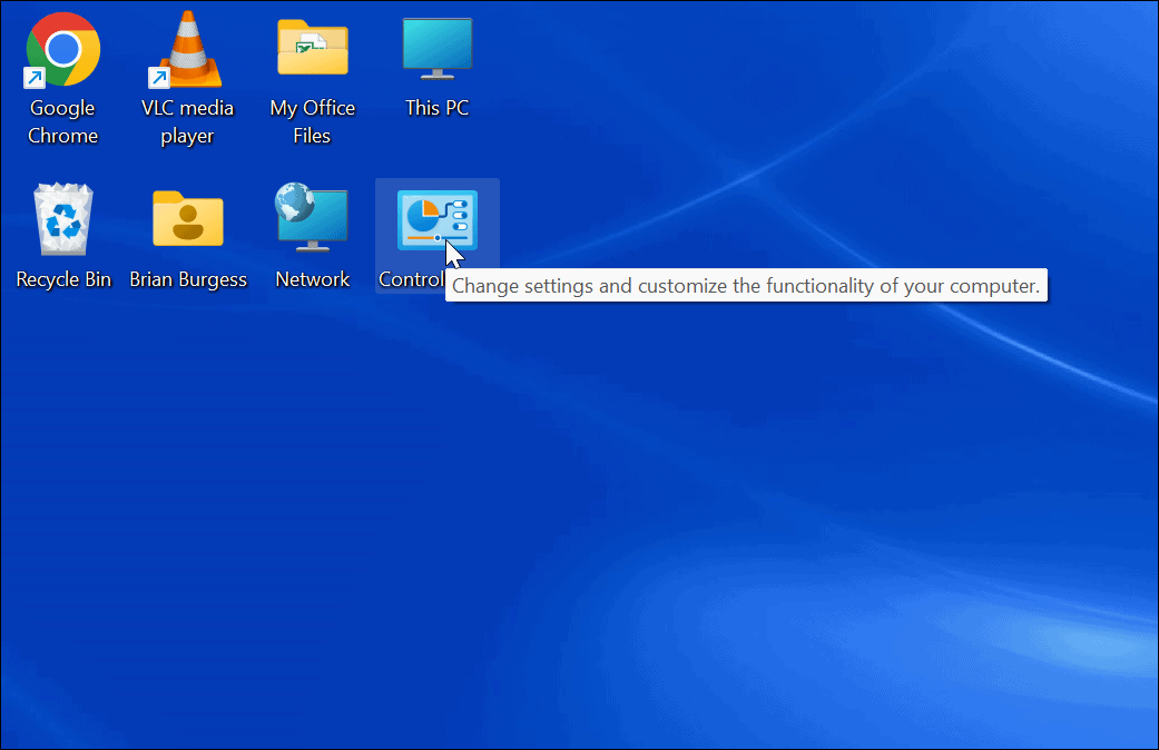 Tampilan ikon desktop