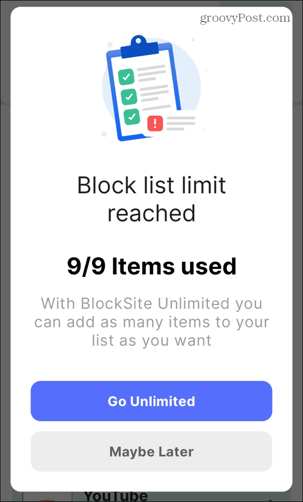 blok tak terbatas