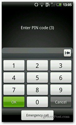 kode pin android