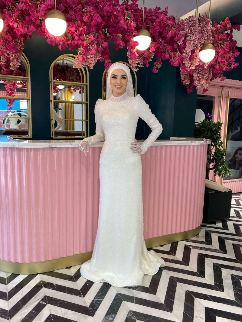 model gaun pengantin hijab 2021
