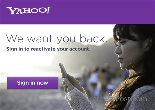 Aktifkan kembali Akun Email Yahoo Anda Jika Anda Ingin Menyimpannya