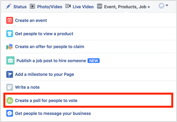 Facebook membuat jajak pendapat untuk dipilih orang