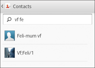 Tambahkan widget kontak ke layar pilih kontak