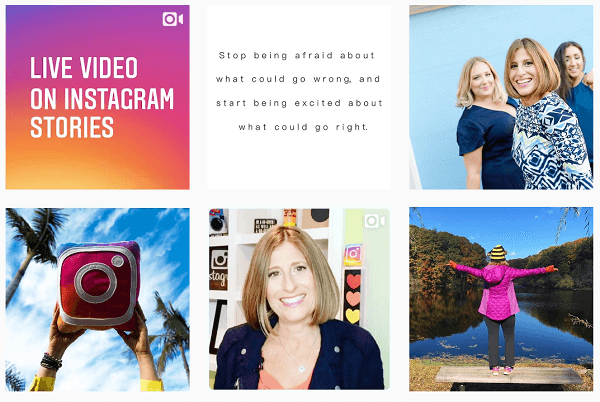 Jaga konten Anda tetap konsisten dan dorong orang-orang ke umpan Anda melalui Cerita Instagram Anda.