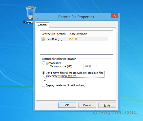 Tip Windows: Hapus File Secara Instan dari Recycle Bin