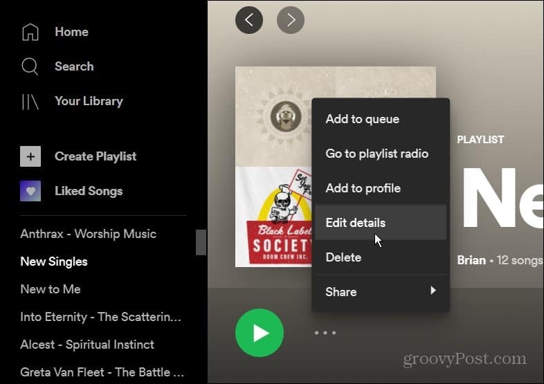 Lebih Banyak Pilihan Menu Spotify