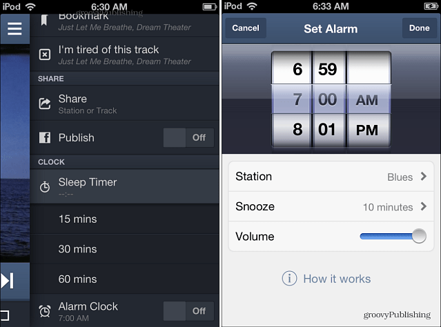 Gunakan Jam Alarm Pandora Di Android dan iPhone