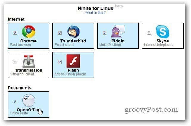Ninite untuk Situs Linux